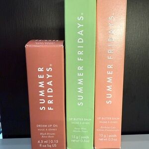 Summer Fridays Lip Butter Balm and Lip Oil bundle